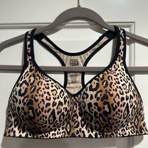 PINK Victoria's Secret Leopard Print Sports Bra